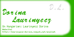 dorina laurinyecz business card